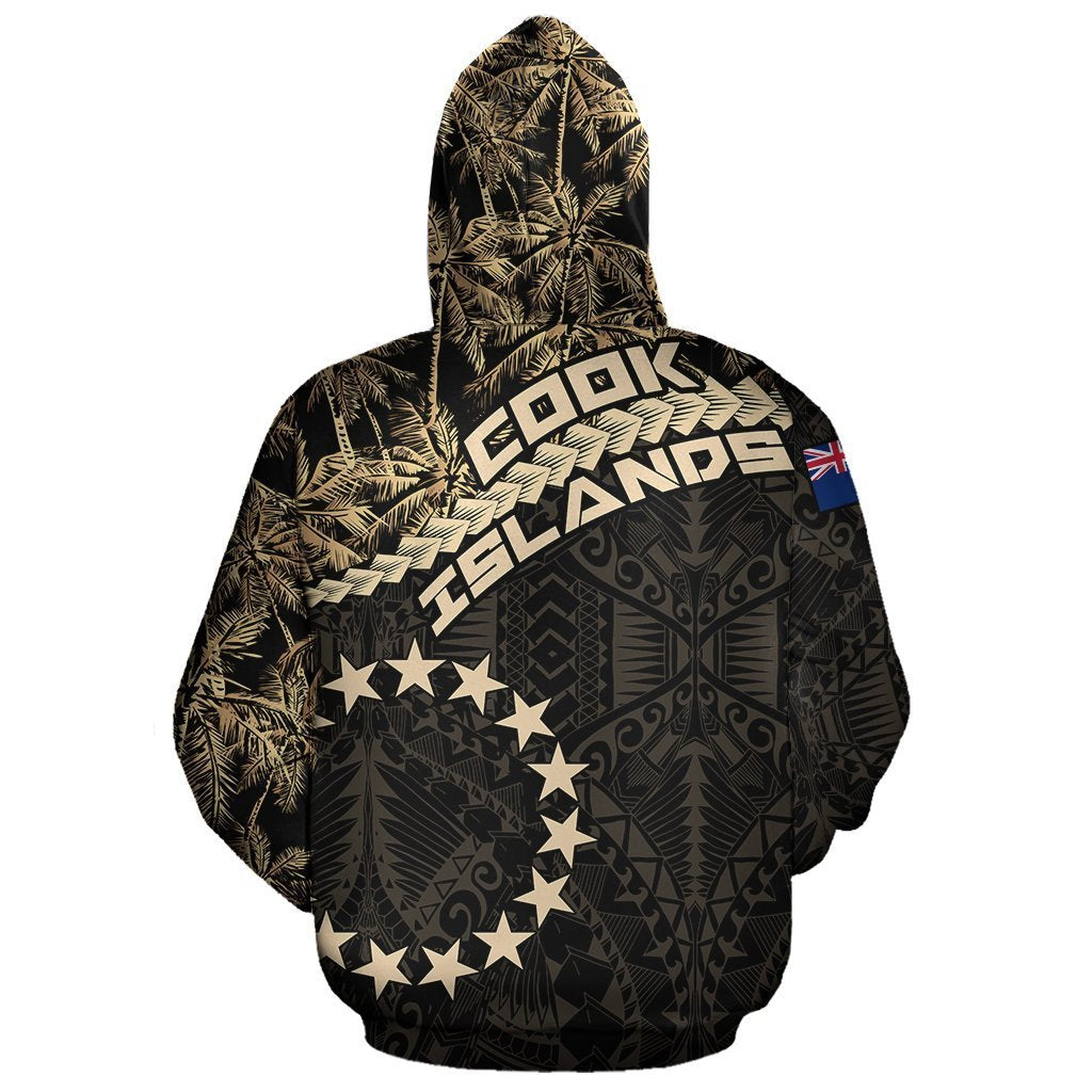 Cook Islands Zip Hoodie Golden Coconut - Polynesian Pride