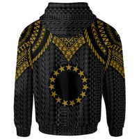Cook islands Custom Hoodie Polynesian Armor Style Gold - Polynesian Pride