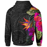 Polynesian Custom Hoodie Hibiscus Pattern - Polynesian Pride