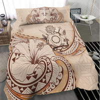 Cook Islands Bedding Set - Hibiscus Flower Vintage Style - Polynesian Pride