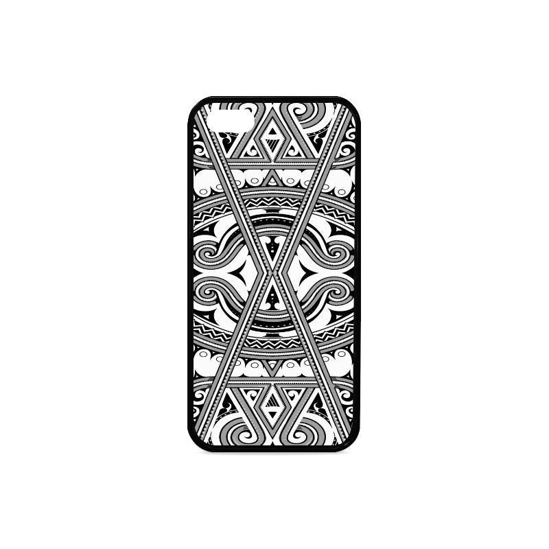 Polynesian 11 Rubber Phone Case One Size iPhone 5/5s Black - White - Polynesian Pride