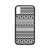 Polynesian 14 Rubber Phone Case One Size iPhone X Black - White - Polynesian Pride
