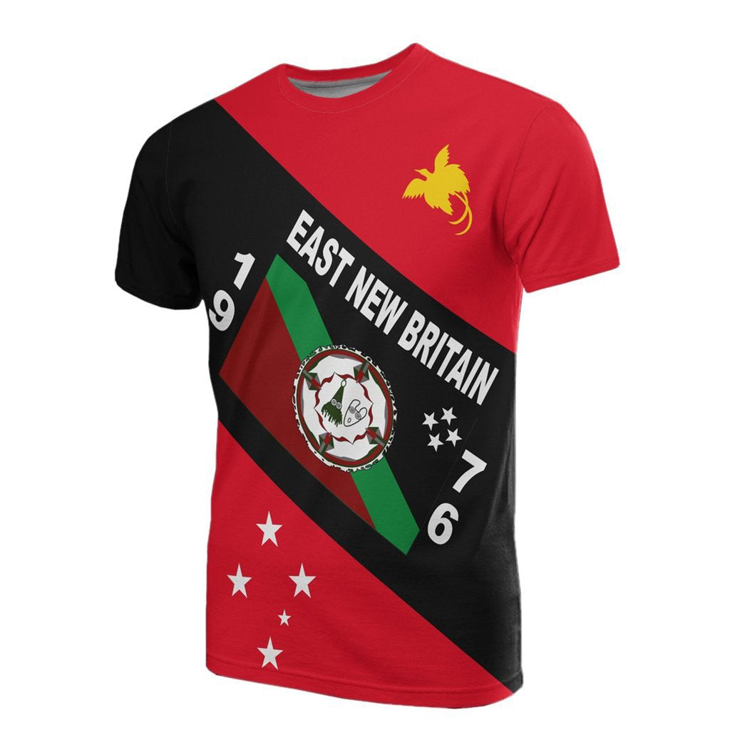 Papua New Guinea T Shirt PNG Flag East New Britain Province FLag Unisex Red - Polynesian Pride