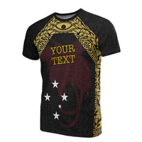 Papua New Guinea Custom T Shirt Papua New Guinea Flag Erudite Eye Unisex Art - Polynesian Pride