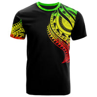 Federated States of Micronesia T Shirt FSM Tatau Reggae Patterns With Coat of Arms Unisex Black - Polynesian Pride