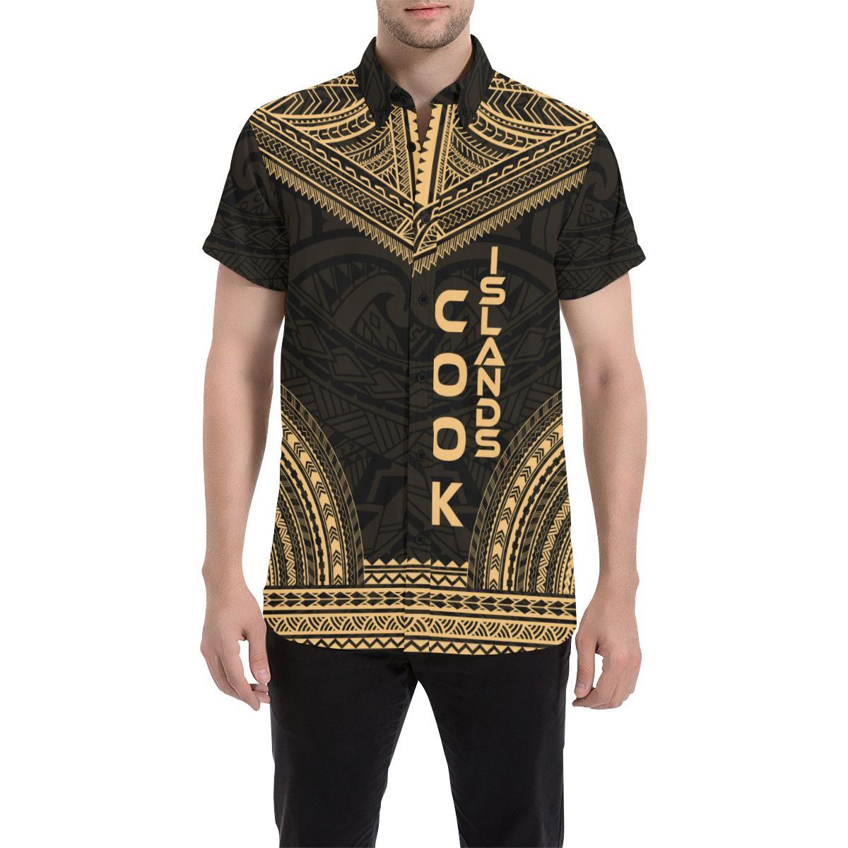 Cook Islands Polynesian Chief Shirt - Gold Version - Polynesian Pride