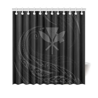 Kanaka Shower Curtain - Gray - Frida Style - Polynesian Pride