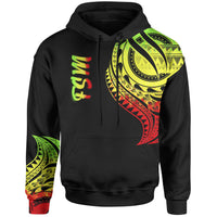 Federated States of Micronesia Hoodie Federated States of Micronesia Tatau Reggae Patterns Unisex Black - Polynesian Pride