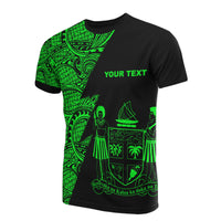Fiji Custom T Shirt Polynesian Pattern Green Style Unisex Green - Polynesian Pride
