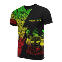 Fiji Custom T Shirt Polynesian Pattern Reggae Style Unisex Reggae - Polynesian Pride