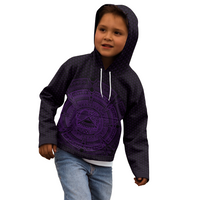 American Samoa Hoodie Polynesian Circle (Purple) - Polynesian Pride