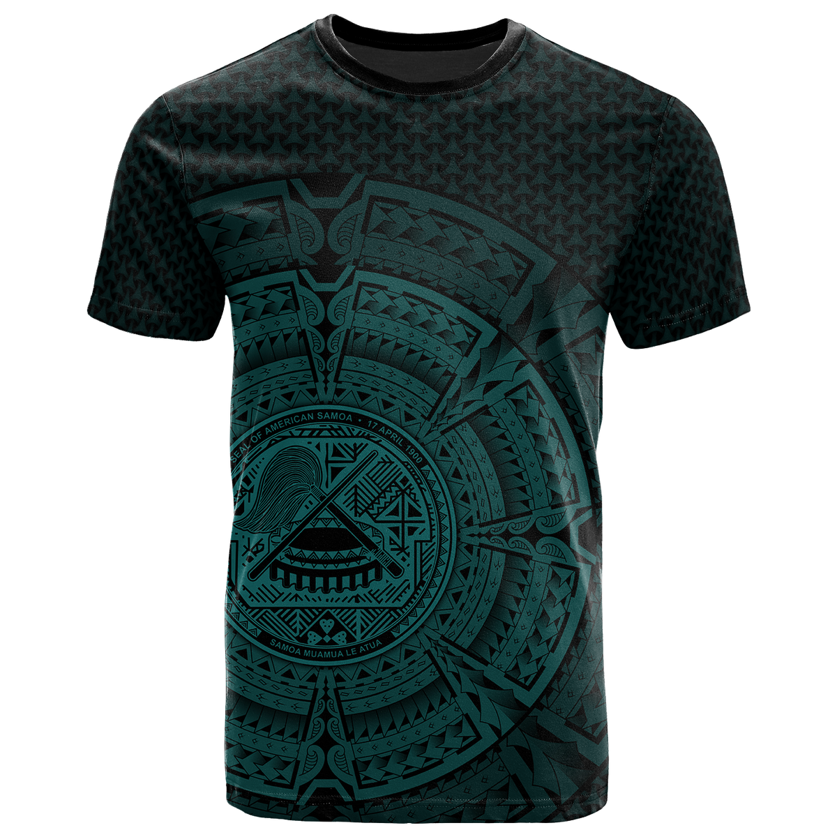 American Samoa Polynesian T Shirt Polynesian Circle (Turquoise) Unisex Turquoise - Polynesian Pride