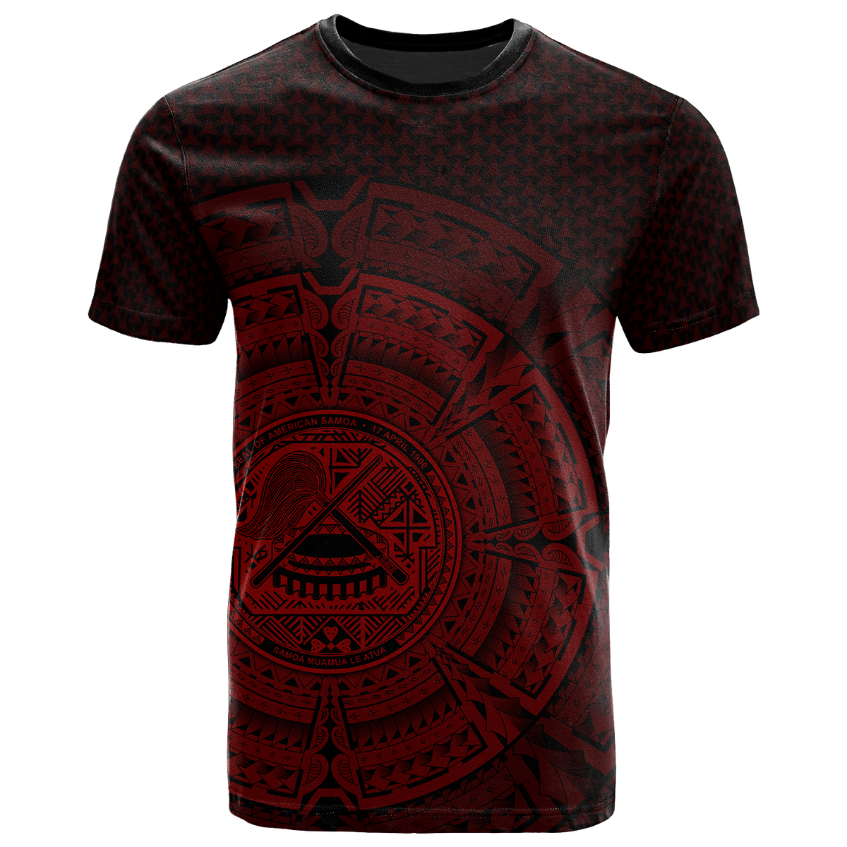 American Samoa Polynesian T Shirt Polynesian Circle (Red) Unisex Red - Polynesian Pride