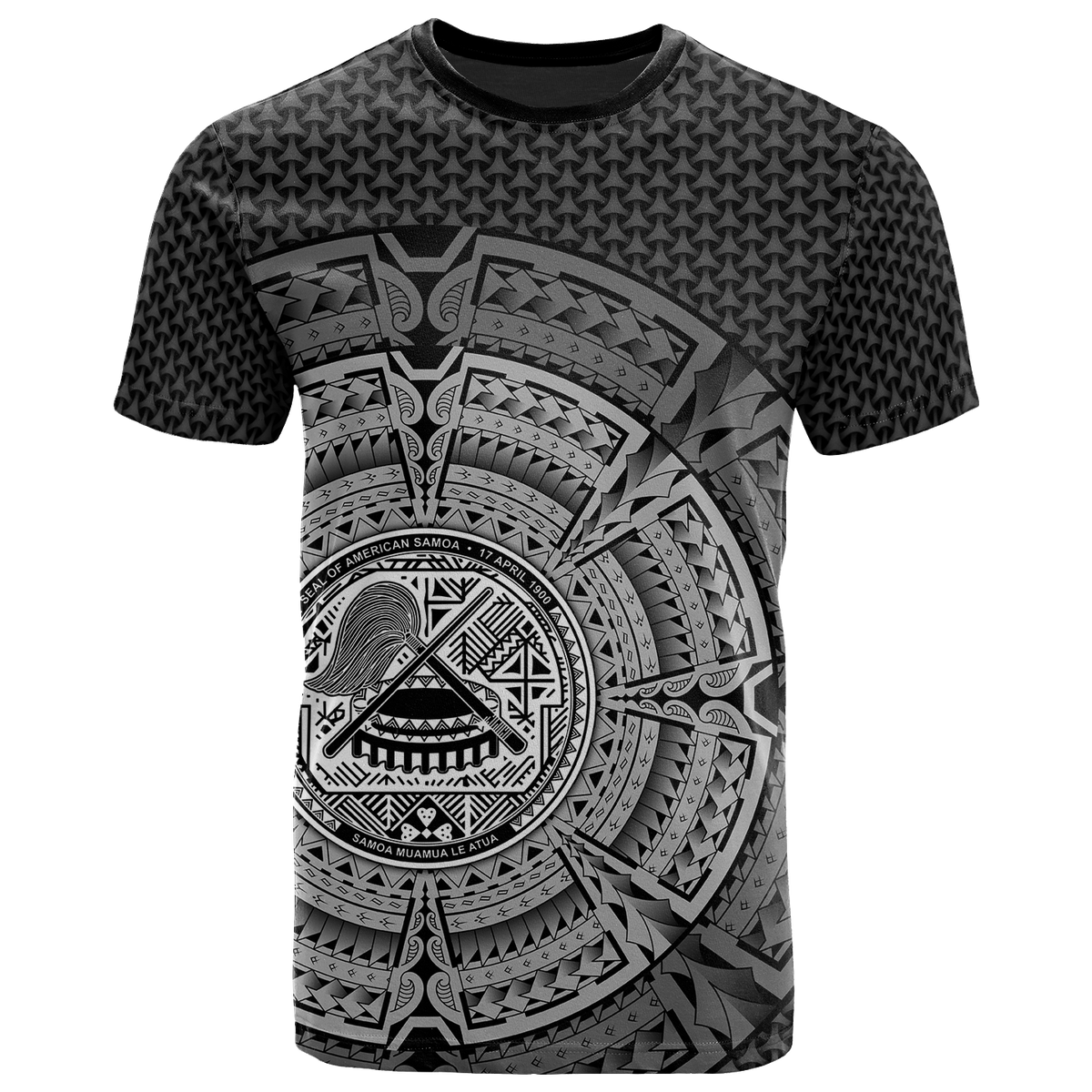 American Samoa Polynesian T Shirt Polynesian Circle (White) Unisex White - Polynesian Pride