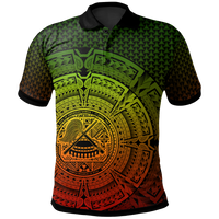 American Samoa Polo Shirt Polynesian Circle (Reggae) Unisex Reggae - Polynesian Pride