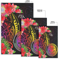 Federated States of Micronesia Area Rug - Tropical Hippie Style - Polynesian Pride