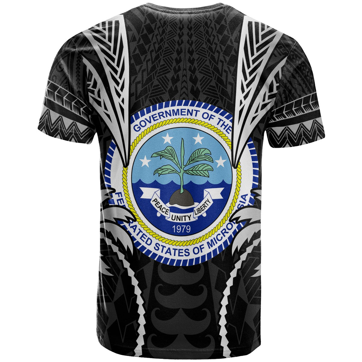 Federated States of Micronesia T Shirt Blood Runs Through My Veins Style Black - Polynesian Pride