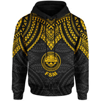 Federated States of Micronesia Hoodie Micronesian Pattern Armor Style - Polynesian Pride