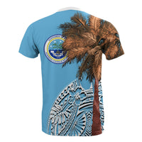 Federated States of Micronesia T Shirt Micronesian Palm Tree Flag - Polynesian Pride