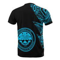 Federated States of Micronesia Custom T Shirt Micronesian Pattern Neon Style - Polynesian Pride