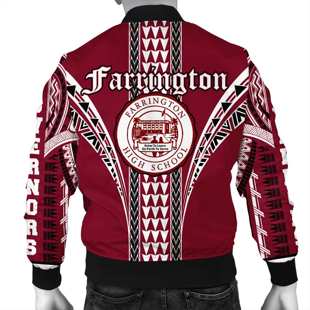 Hawaii Bomber Jacket - Farrington High Bomber Jacket AH - Polynesian Pride