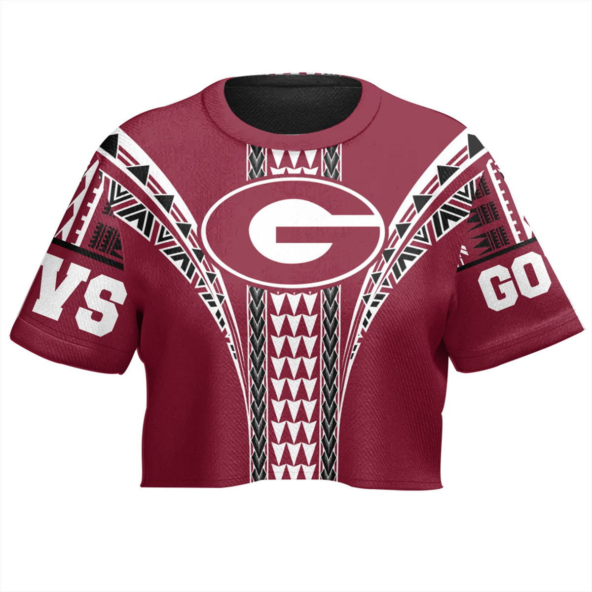 Hawaii - Farrington High All - over Print Crop Top T-shirt AH - Polynesian Pride