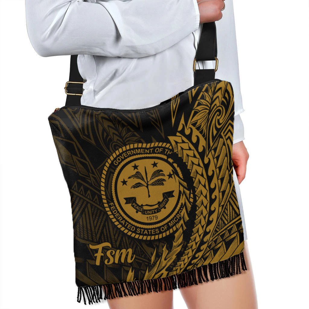 Federated States of Micronesia Boho Handbag - Wings Style - Polynesian Pride