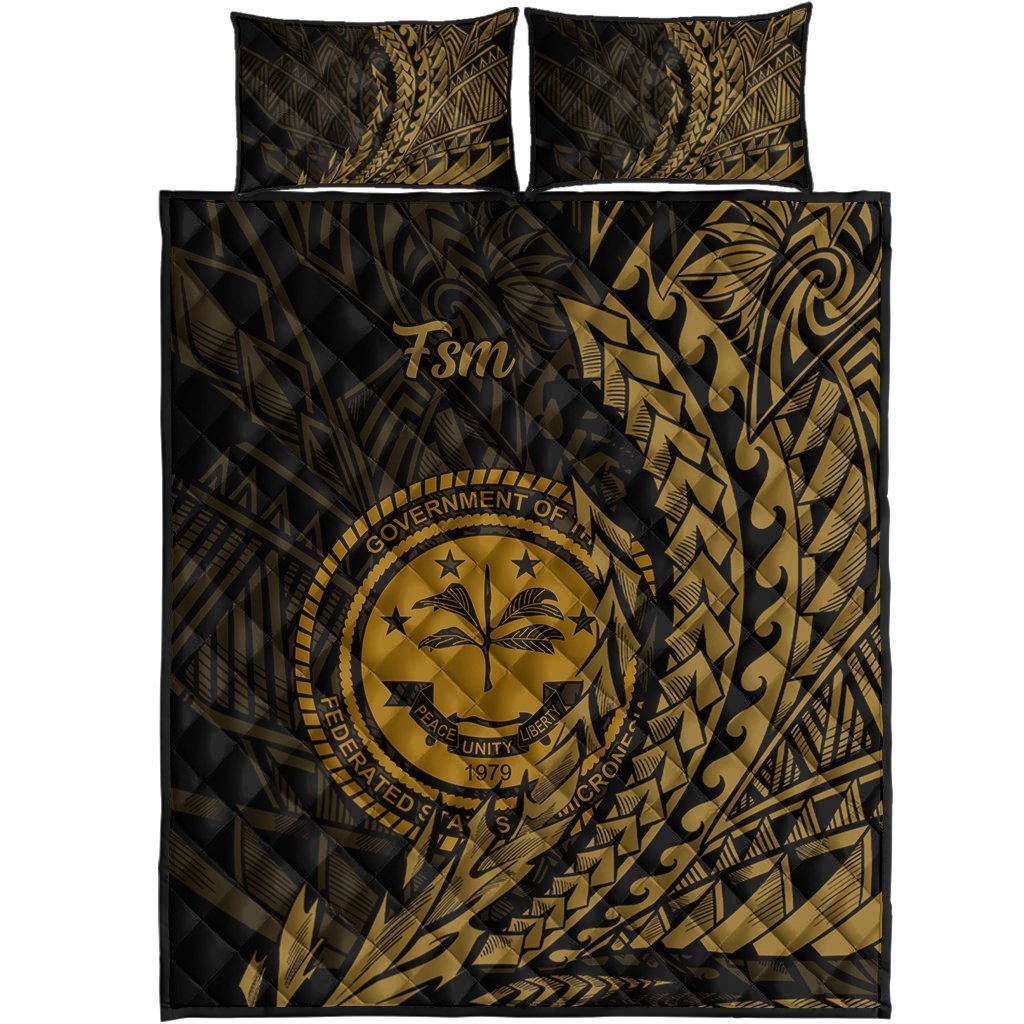 Federated States of Micronesia Quilt Bed Set - Wings Style - Polynesian Pride