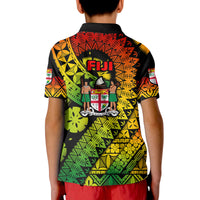 Fiji Day Polo Shirt Masi Kesa Reggae Style LT9 - Polynesian Pride