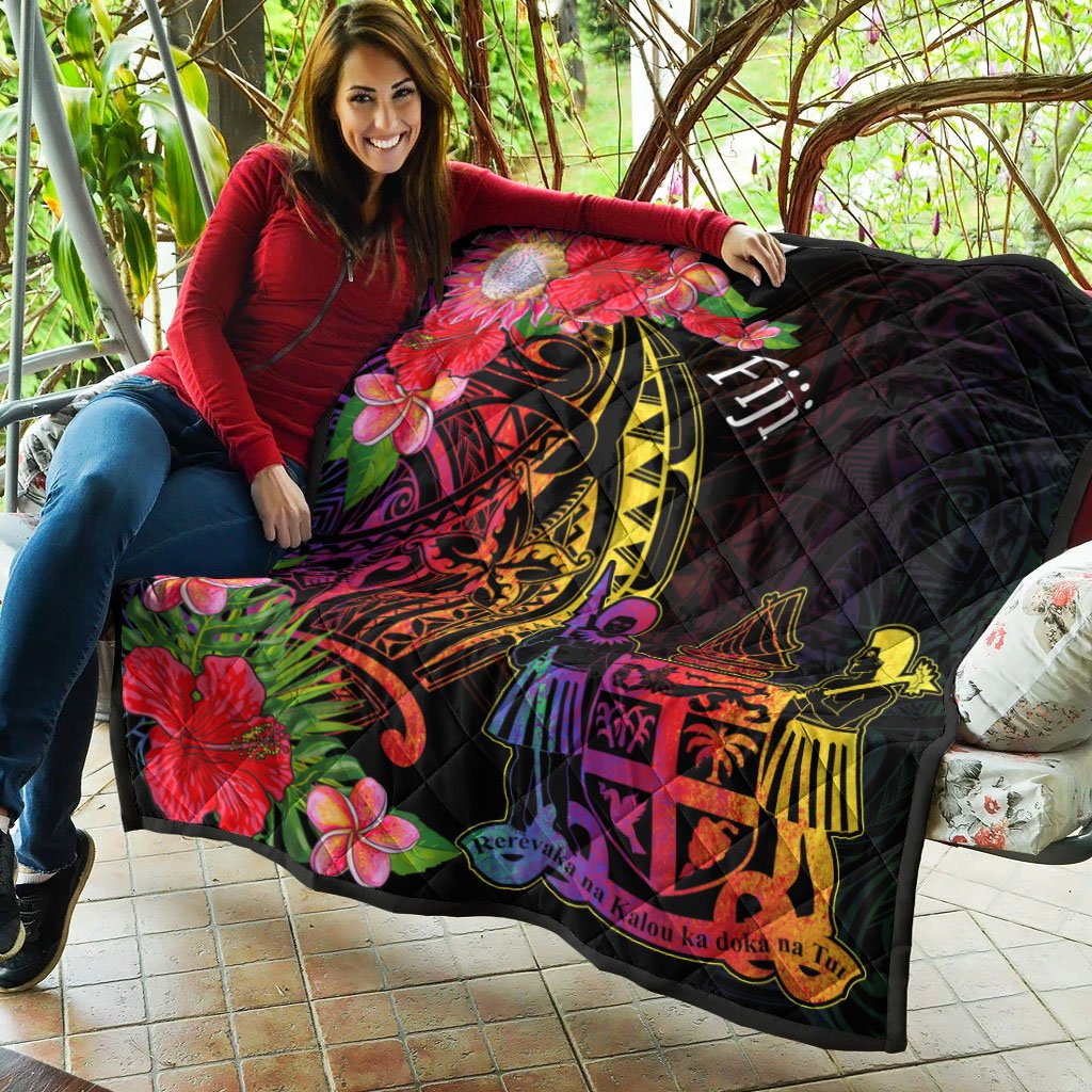 Fiji Premium Quilt - Tropical Hippie Style - Polynesian Pride