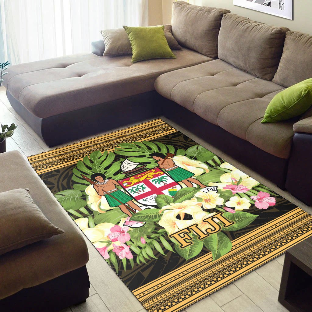 Fiji Area Rug - Polynesian Gold Patterns Collection - Polynesian Pride
