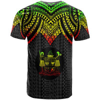 Fiji T Shirt Polynesian Armor Style Reagge - Polynesian Pride