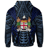 Fiji Zip up Hoodie Blood Runs Through My Veins Style Flag - Polynesian Pride