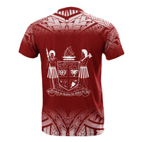 Fiji All Over T Shirt Fog Red - Polynesian Pride