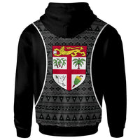 Fiji Custom Hoodie Tapa Pattern Sport Style - Polynesian Pride