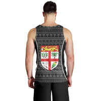 Fiji Custom Personalised Men's Tank Top - Tapa Pattern Sport Style - Polynesian Pride