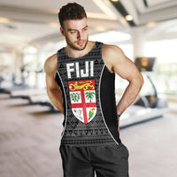 Fiji Men's Tank Top - Tapa Pattern Sport Style - Polynesian Pride