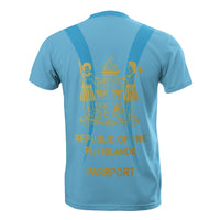 Fiji All Over Print T Shirt Repubilc of The Fiji Islands Passport - Polynesian Pride
