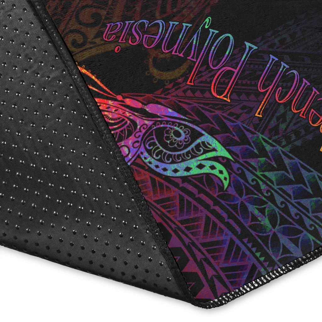French Polynesia Area Rug - Butterfly Polynesian Style - Polynesian Pride