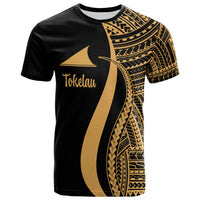 Tokelau T Shirt Gold Polynesian Tentacle Tribal Pattern Unisex Gold - Polynesian Pride