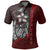 Polynesian Hawaii Custom Polo Shirt Red Turtle with Hook Unisex RED - Polynesian Pride