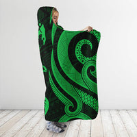 Tonga Hooded Blanket - Green Tentacle Turtle - Polynesian Pride