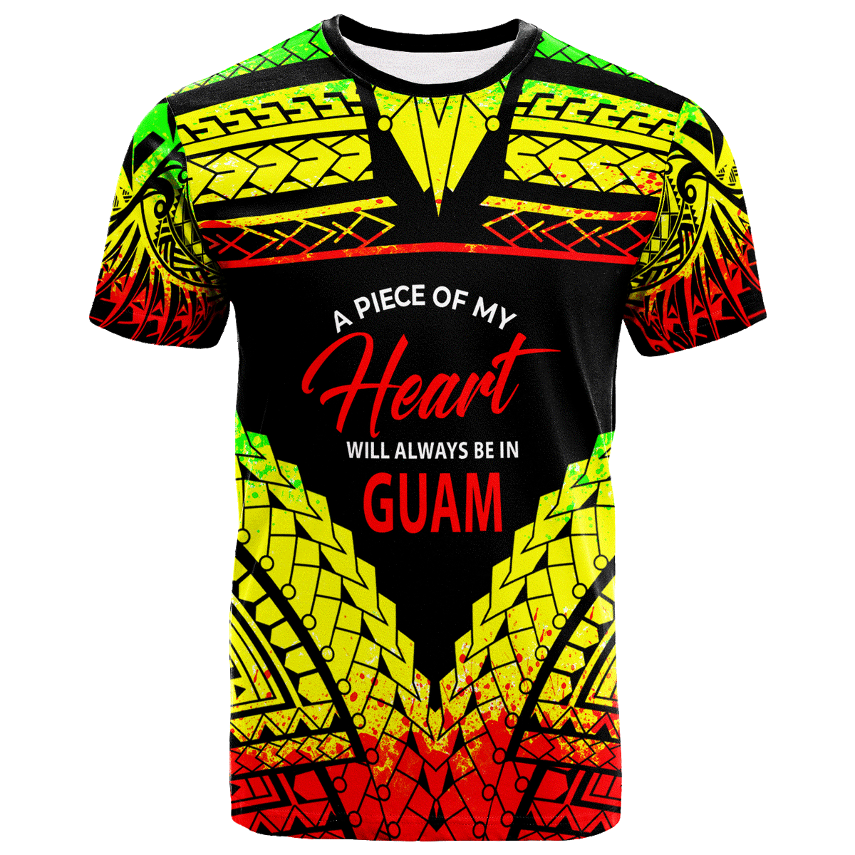 Guam T Shirt A Piece of My Heart Unisex Art - Polynesian Pride