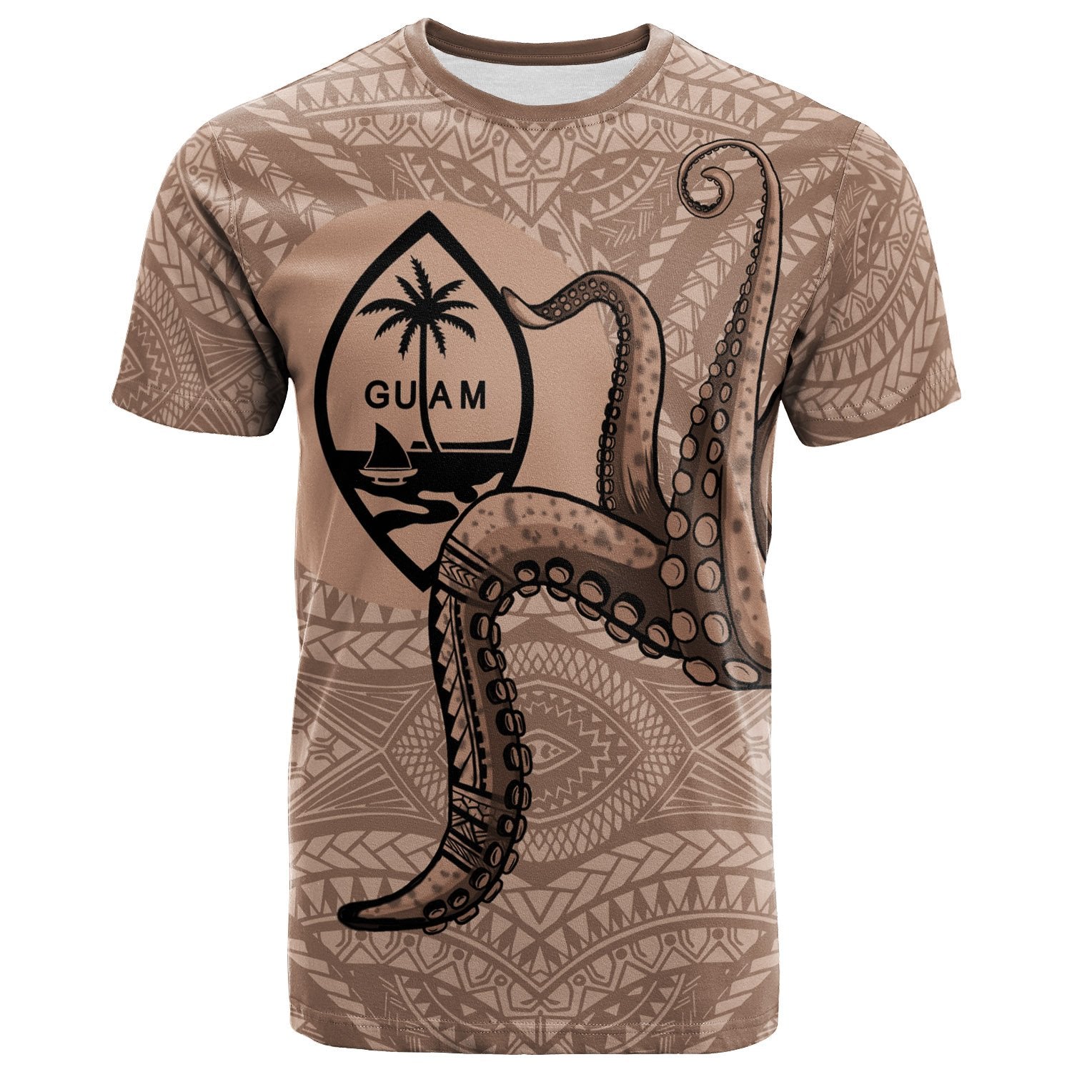 Guam T Shirt Octopus Tentacle Unisex Art - Polynesian Pride