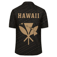 Kakau Polynesian Kanaka Map Hawaii Shirt - Gold - Polynesian Pride