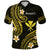 Hawaii Polo Shirt Gold Polynesian Line Style LT9 Adult Gold - Polynesian Pride