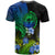 Vanuatu Malampa Province T Shirt Hibiscus Tribal Polynesian Tattoo Ver Gradient LT9 - Polynesian Pride