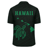 Kakau Polynesian Turtle Map Hawaii Shirt - Green - Polynesian Pride