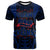Guam T Shirt Blood Runs Through My Veins Style Flag Unisex Blue - Polynesian Pride