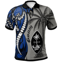 Guam Polo Shirt Classical Coconut Tree Unisex Gray - Polynesian Pride